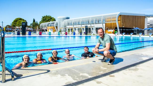 Inner West Mayor Darcy Byrne at the Ashfield Aquatic Centre when it opened last October.