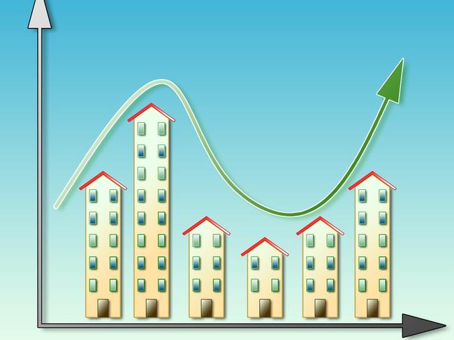 Fluctuation of the housing market - real estate market concept