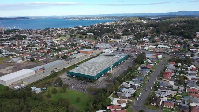 The former Bunnings warehouse in Lake Macquarie, south of Newcastle. Picture: Supplied