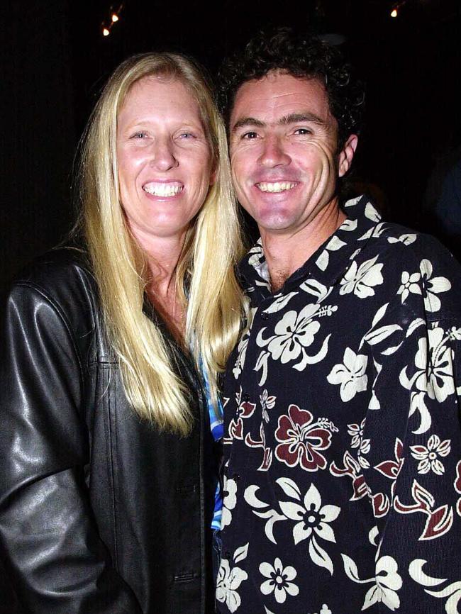 Marsha and Chris Maynard at Surfers Paradise Beer Garden in 2002.