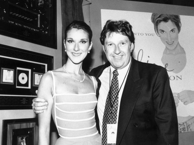 Denis Handlin with singer Celine Dion.