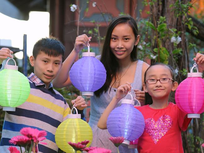 Emily Wong, 14, Elisha Wong, 8, and Ethan Wong, 13.