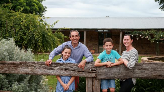 Melissa and Donovan Jacka with their two children Mackenzie and Harvey.