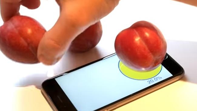 New iPhone app weighs your fruit