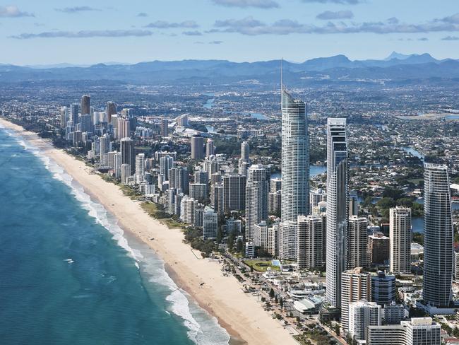 ESCAPE: EASTER BREAK  ..  highrise and hinterland of the GOld Coast. Picture: Queensland Tourism