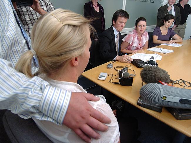 Jessica, speaks to the media after the court case.