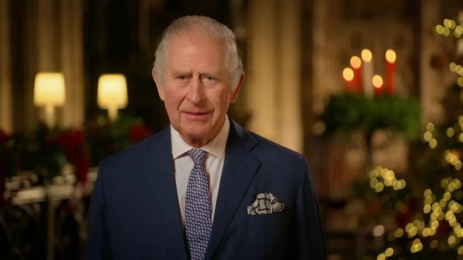 King Charles delivered his Christmas speech to the UK public on Christmas Day. Picture from Twitter.