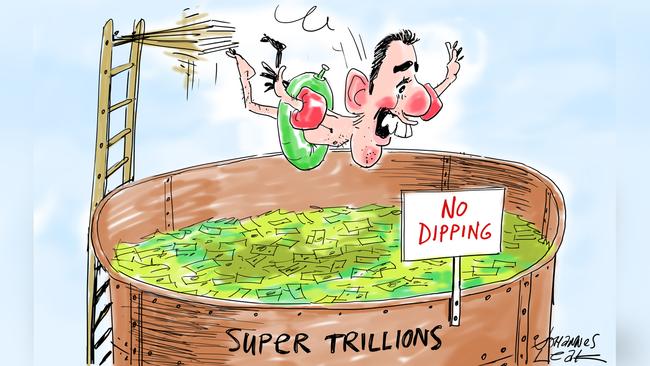 Johannes Leak Commentary Cartoon on Jim Chalmers’ superannuation comments.