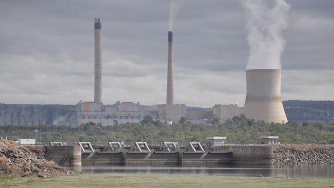 Firefighters are still battling a blaze at CS Energy's Callide Power Station.