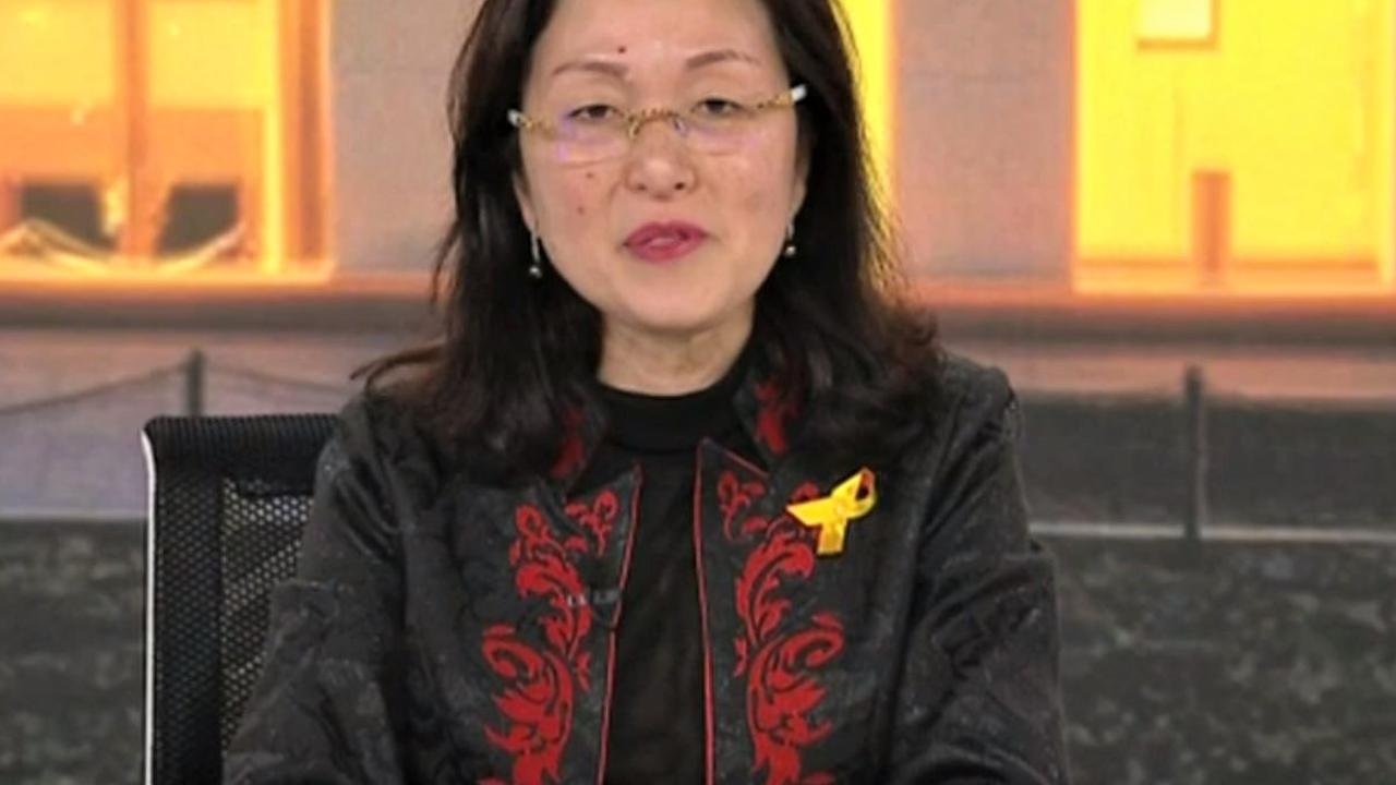 Gladys Liu went on Andrew Bolt’s show on Monday night, and she did not have a good time. Picture: Sky News