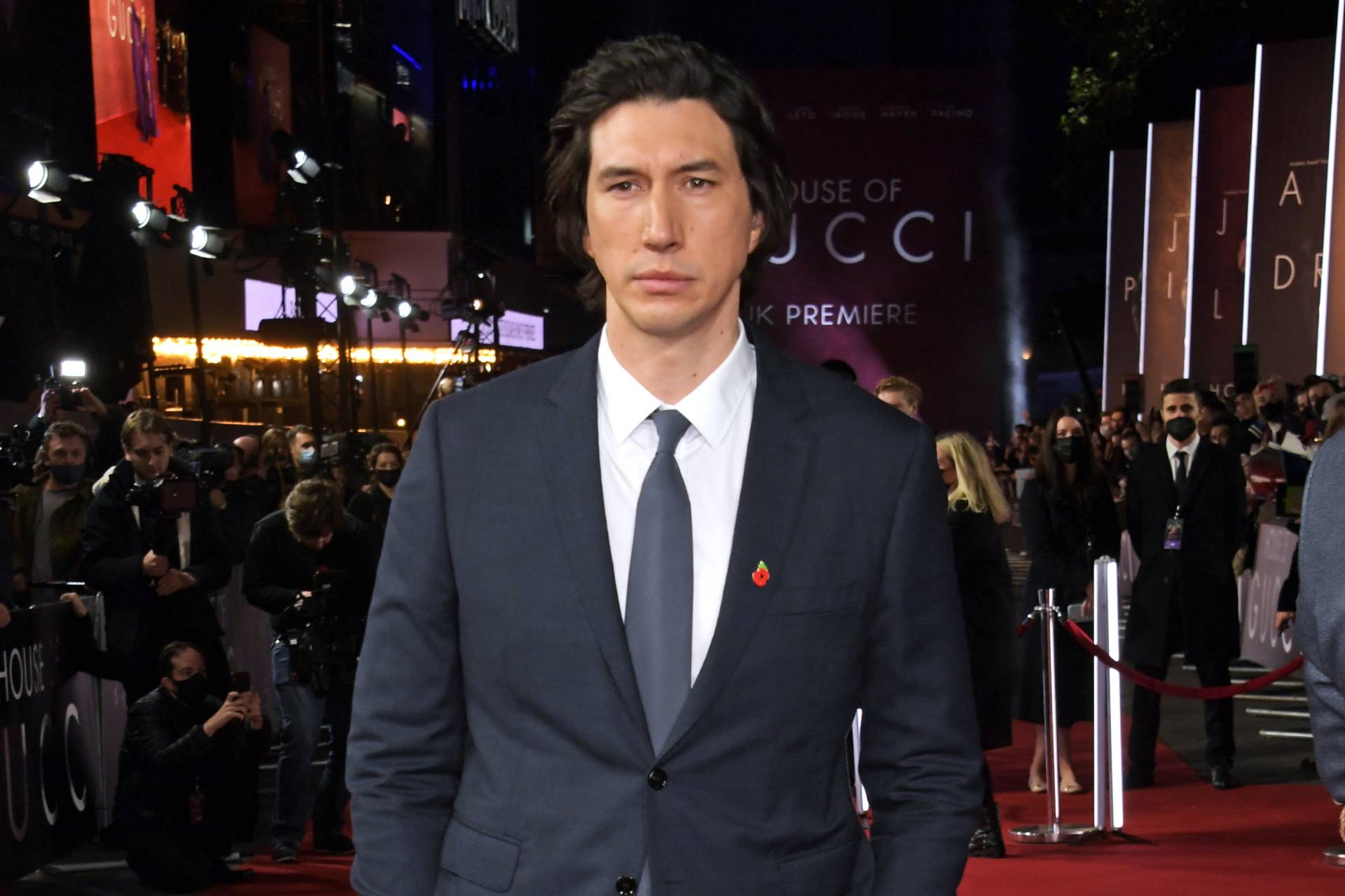 Adam Driver's suit at House of premiere applause - GQ