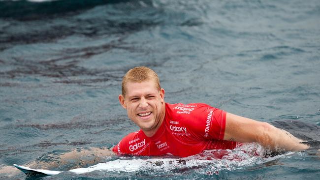 Mick Fanning at home. Picture: AFP Photo/Gregory Boissy