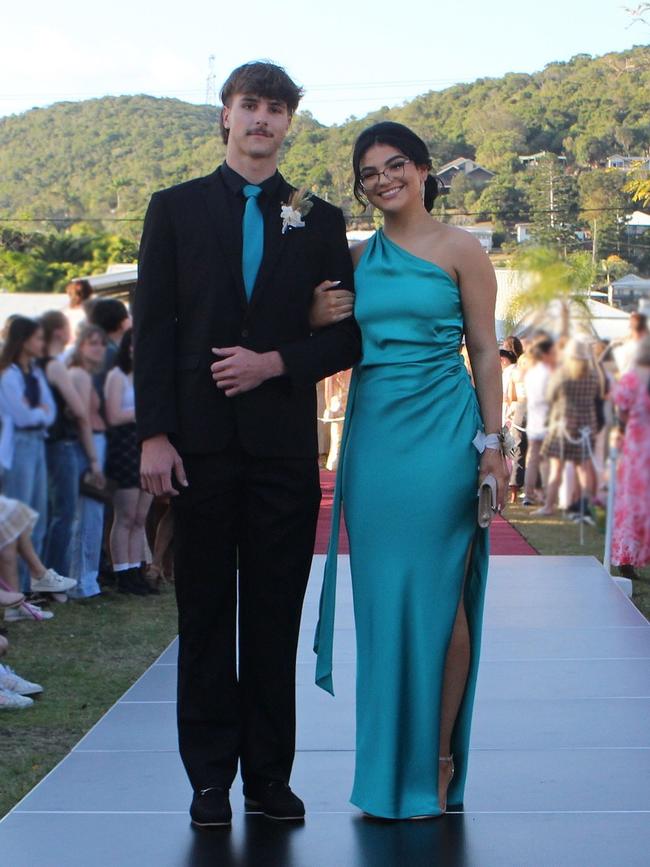 Ebony and Angus at the St Ursula's College Formal. Photo: Contributed