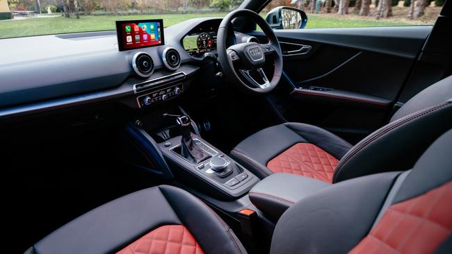 Inside the Audi SQ2 is sporty, but not as modern as some of the other Audi offerings currently in showrooms.