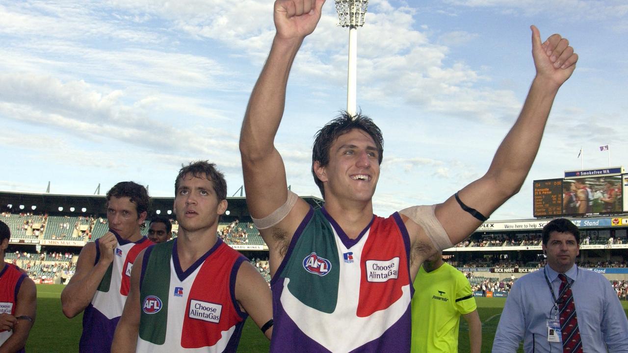 A young Matthew Pavlich in his early years at the Dockers.