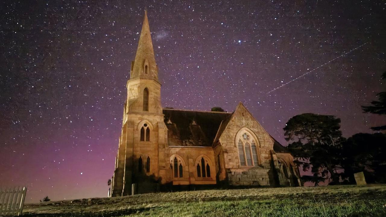 Michael Slater captured this beautiful photo of the Aurora Australis from Ross, central Tasmania, on March 19, 2025. Picture: Michael Slater