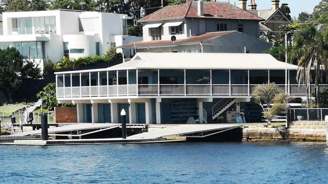 A photo of Sydney Grammar’s boat shed.