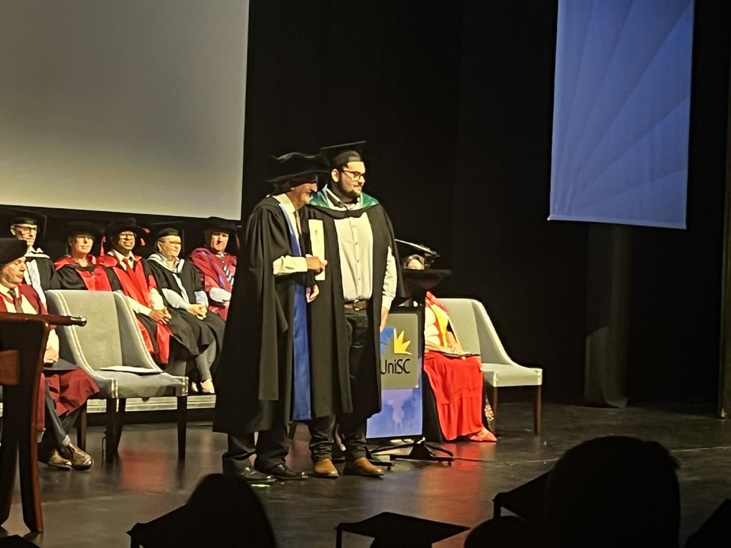 The University of the Sunshine Coast graduation ceremony at Maryborough's Brogla Theatre.