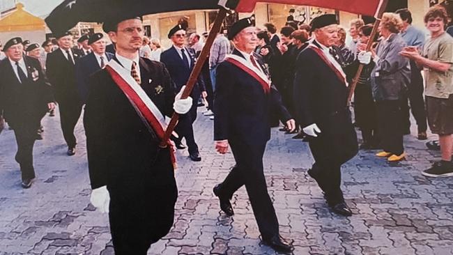 Jozef Pilarski from Newcastle, who turns 102 on April 26, used to march in ANZAC parades. Supplied.