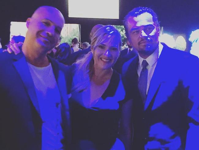 Zane reunited with his Titanic co-stars Winslet and Leonardo DiCaprio in 2017.