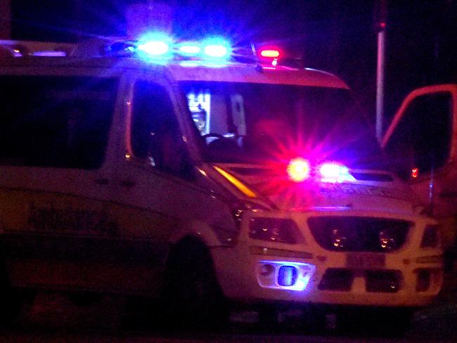 A suspicious fire at the Coolabah Motel on Bowen Rd in Rosslea, Townsville last night. Ambulance transported a man who was found across the road to hospital.