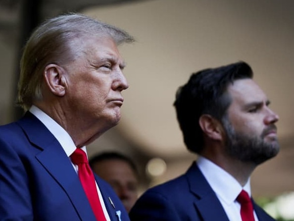 Republican presidential nominee Donald Trump and running mate JD Vance. Picture: Mike Segar/Reuters/WSJ