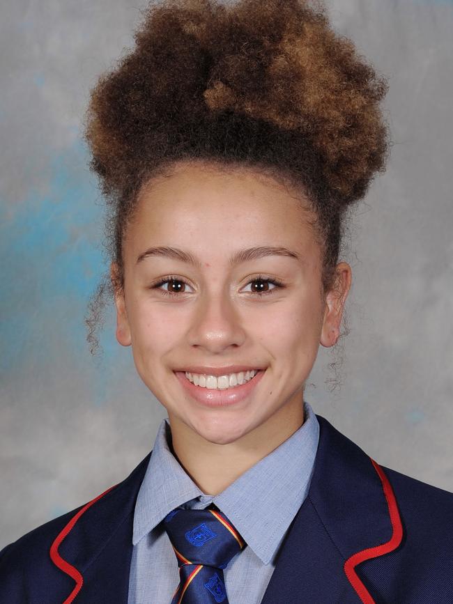 Ayanna Burgan-Minniecon is in Year 11 at Woodcroft College. Picture: Woodcroft College