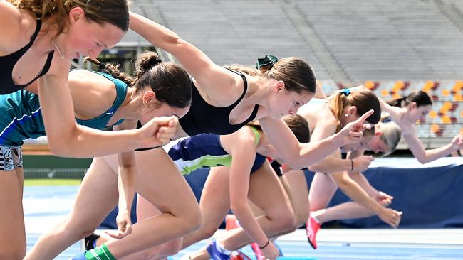 The Queensland All Schools track and field championships at QSAC. Saturday November 2, 2024. Picture, John Gass