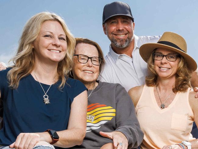 HOLD FOR FUTURE BRISBANE!Family members Keli Consolver, Kathy Phleiderer, Michelle Pruitt and Ryan Pruitt from the USA at Pinkenba Cruise ship terminal after disembarking their Carnival Cruise to spend a day trip in Brisbane. Picture Lachie Millard