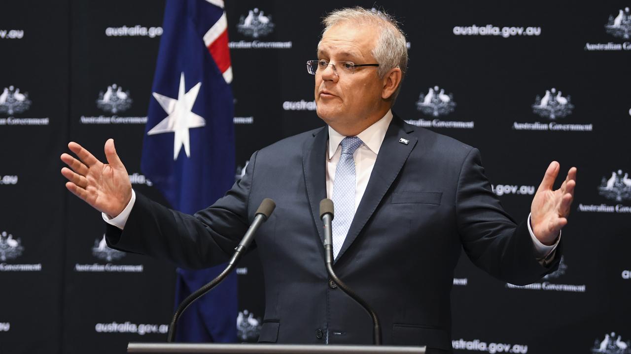 The PM urged a discussion over the “heartbreaking” drug and alcohol abuse in some remote Aboriginal communities. Picture: AAP Image/Lukas Coch