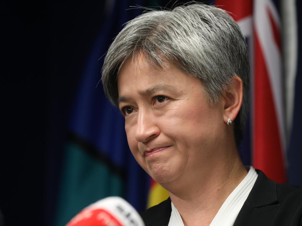 Penny Wong has avoided answering how a Labor government would handle Australia’s relationship with China. Picture: NCA NewsWire / Dean Martin