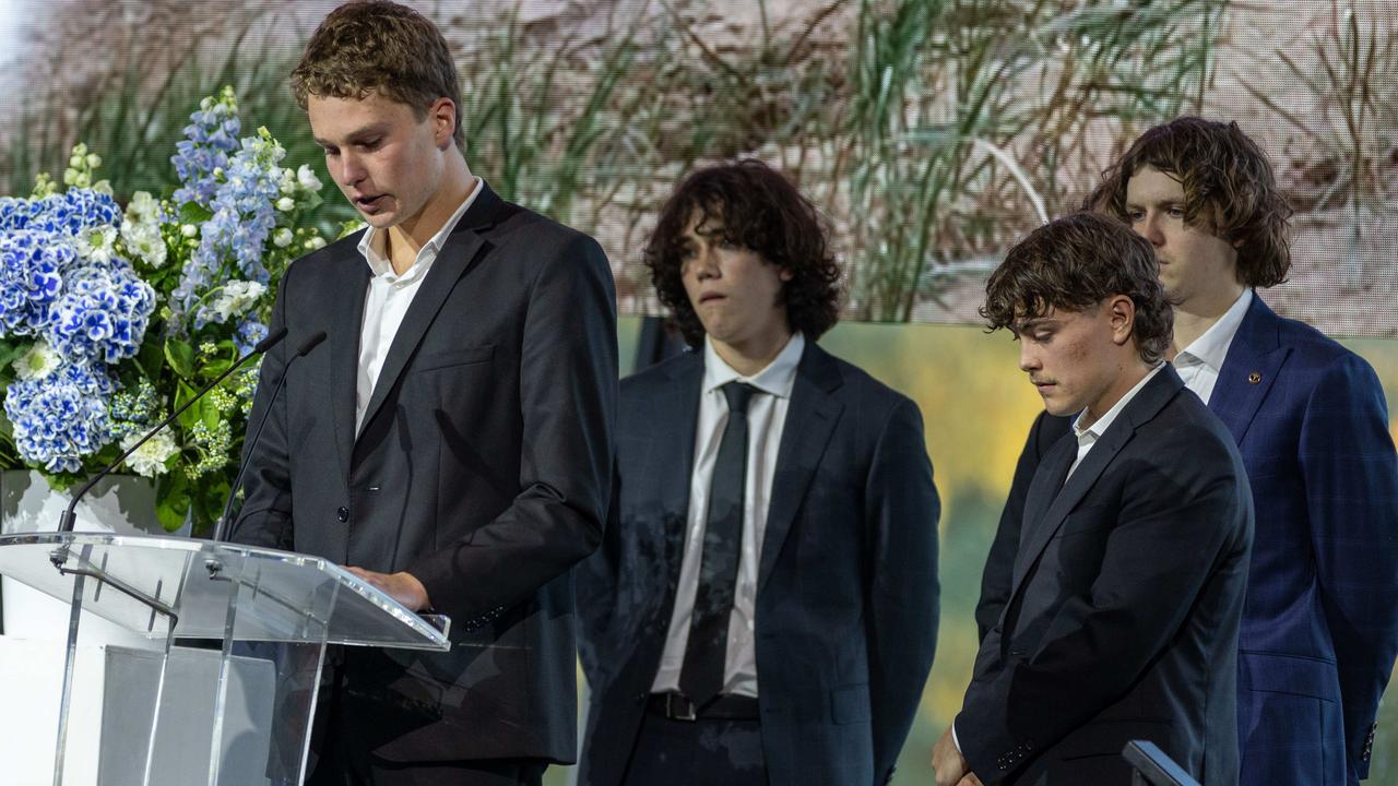 Charlie’s mates remember the beloved larrikin teen. Picture: NCA NewsWire / Ben Clark