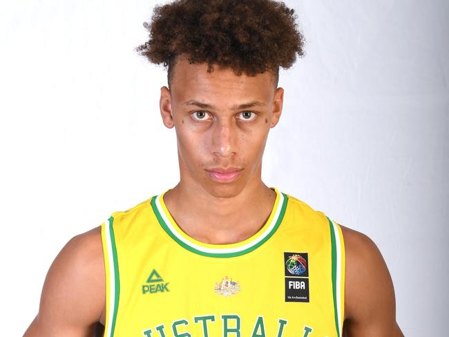 Dyson Daniels will play for the Australian Boomers basketball team when they take on the New Zealand Tall Blacks in their FIBA match at the Snag Pit on Saturday night. Picture: Basketball Australia