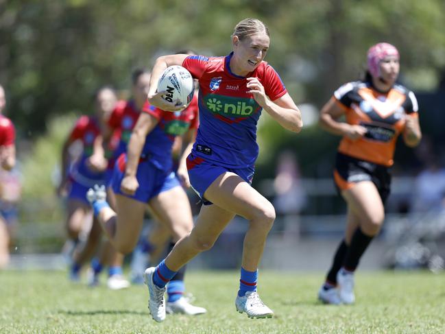 Ayla McCulloch makes a break. Picture: Michael Gorton