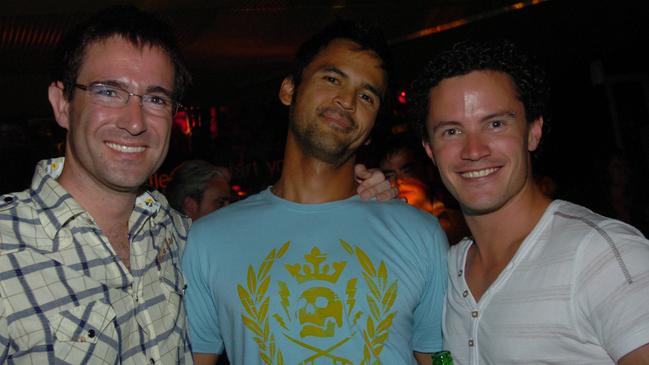 John Kerrison, Ditto Tutuka and Steve Flatman at Sugar nightclub for New Year’s Eve.