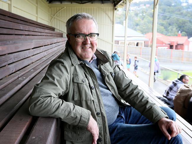 CEO of Football Federation Tasmania Mike Palmer in the grandstand at South Hobart Football Club. Picture: SAM ROSEWARNE.