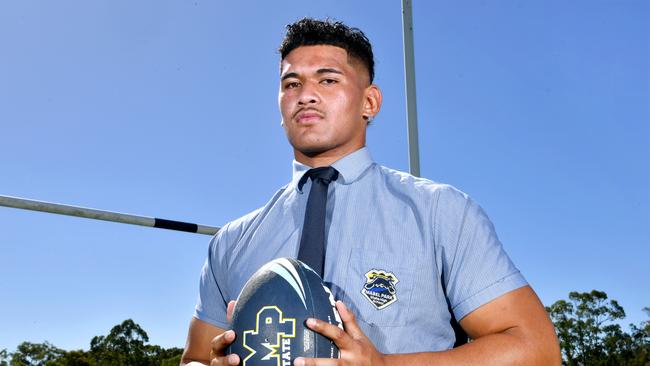 Alexanda Leapai Profile shots ahead of the Langer Cup rugby league. Thursday May 4, 2023. Picture, John Gass