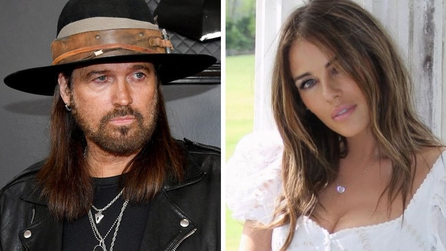 Billy Ray Cyrus reveals text from Liz Hurley that spraked romance.