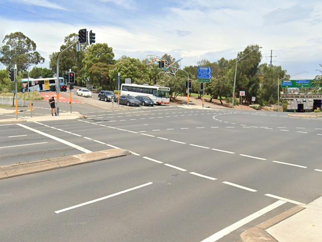 The busy intersection is just opposite Blacktown Showground. Picture: Google