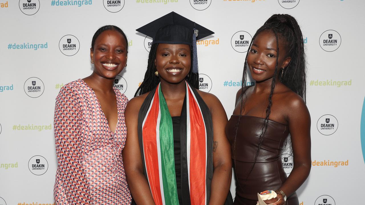 Rahma Hassan, Alma Munchiru and Yemurayi Choto. Picture: Alan Barber