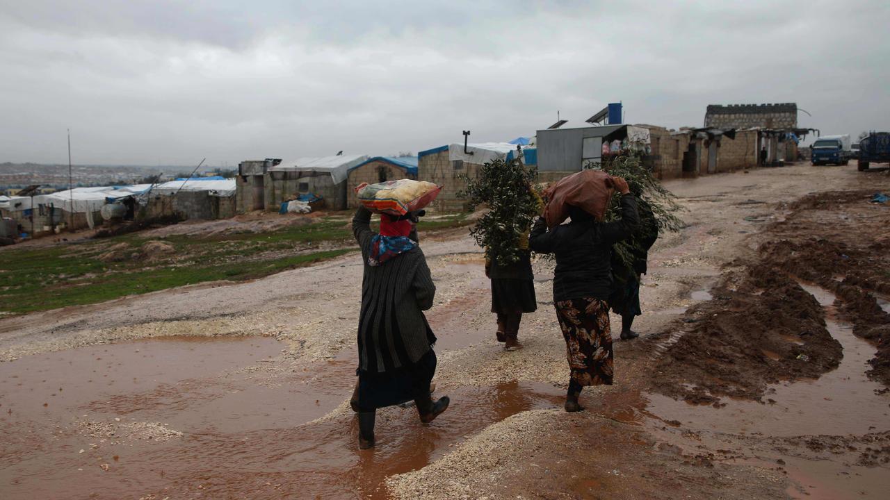 Syria's mostly rebel-held northern Idlib province was once home to 2.5 million people, but up to half have fled. Picture: AFP