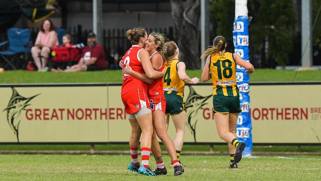 Waratah vs PINT in the 2022-23 NTFL womenÃ&#149;s grand final. Picture: PEMA TAMANG Pakhrin