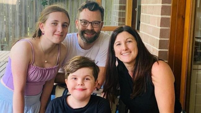 Patricia and Tim share two kids, Emily, 16, and Ollie, 12. Picture: Supplied.