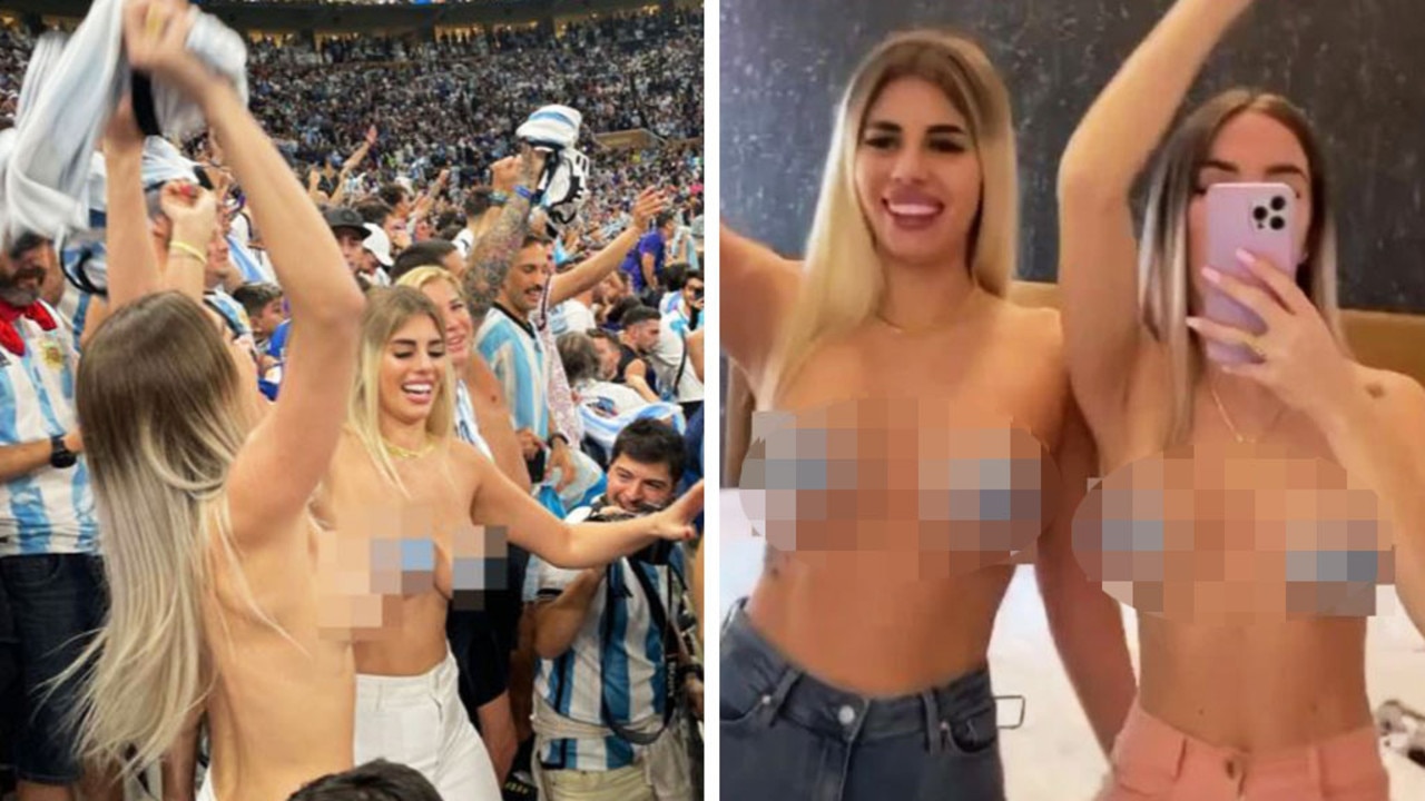 Topless Argentina fan breaks silence after risky Qatar act