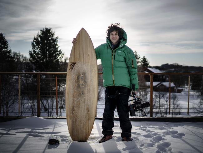 Inge Weggen, 32, a filmmaker, poses on March 7, 2018, in Kabelvag, northern Norway, Lofoten islands, within Arctic Circle. Inge Weggen, 32, a filmmaker “Surfing is freedom, it’s disconnecting from everyday life and just being in that place in that moment, it happens just there and then. The surroundings here in Lofoten, the moutains, make the whole experience so much bigger because you can have an eagle flying over you and you can look up at the mountains and you take that in to that moment when you’re surfing. Spring is my favorite time to surf, we get more light, the days are longer and it is nice with the sun. I prefer the colder season because that’s when you have the best waves”. Picture: AFP