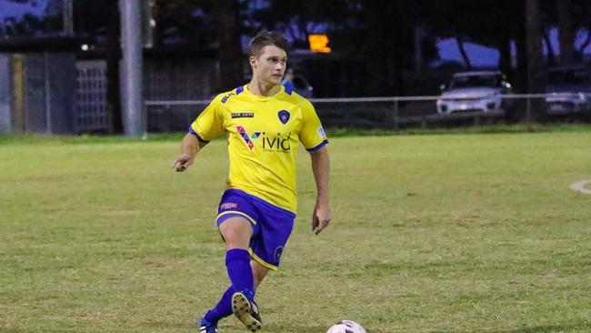 Broadbeach United Gold Coast Premier League football (soccer) player Justin Watmough.