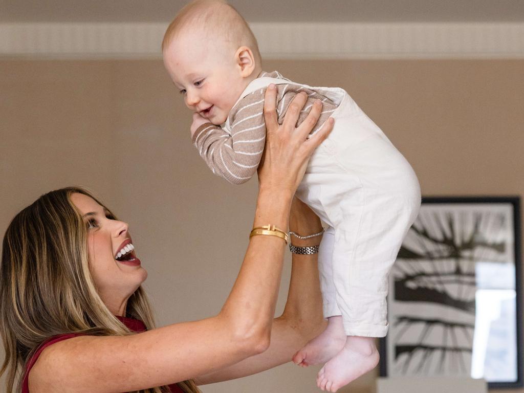 For Brit Selwood, becoming a mum has made life complete. Picture: Jason Edwards