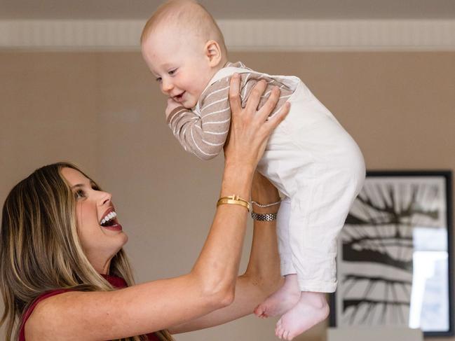 For Brit Selwood, becoming a mum has made life complete. Picture: Jason Edwards