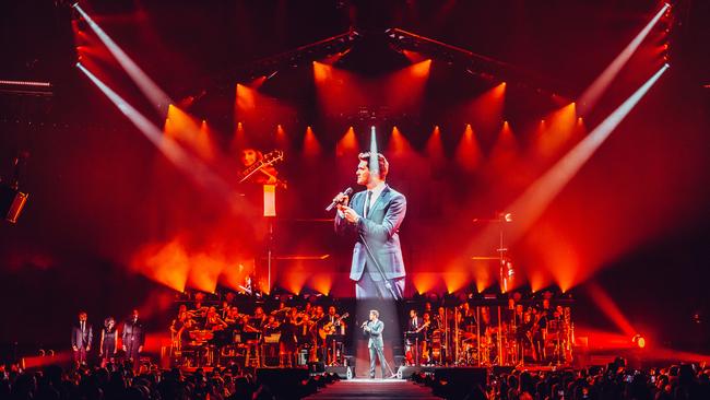 Michael Buble will be performing with a 36-piece orchestra in Australia. Picture: Luke Dyson