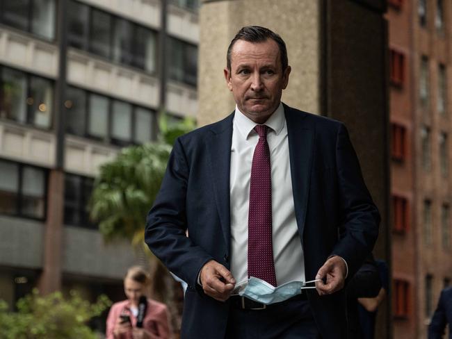 Western Australia Premier Mark McGowan has revealed he has been forced into isolation after being deemed a close contact. Picture: NCA NewsWire / James Gourley